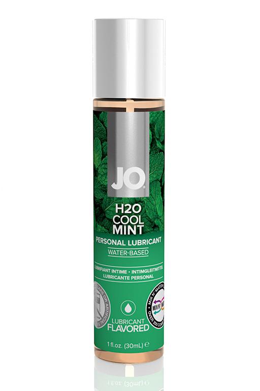 Ароматизированный лубрикант Мята на водной основе JO Flavored Cool Mint H2O 1oz (30 мл)