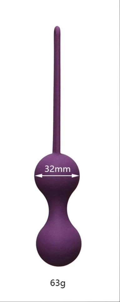 ШАРИКИ ВАГИНАЛЬНЫЕ диаметр 32мм 63 г, цвет фиолетовый арт. EK-1704